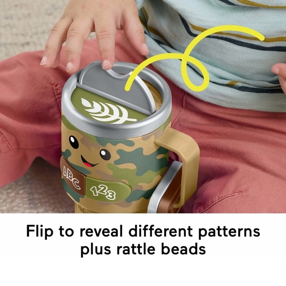 NWT Fisher Price Laugh Wake Up & Learn Baby Coffee Mug Stanley Cup - Picture 4 of 5